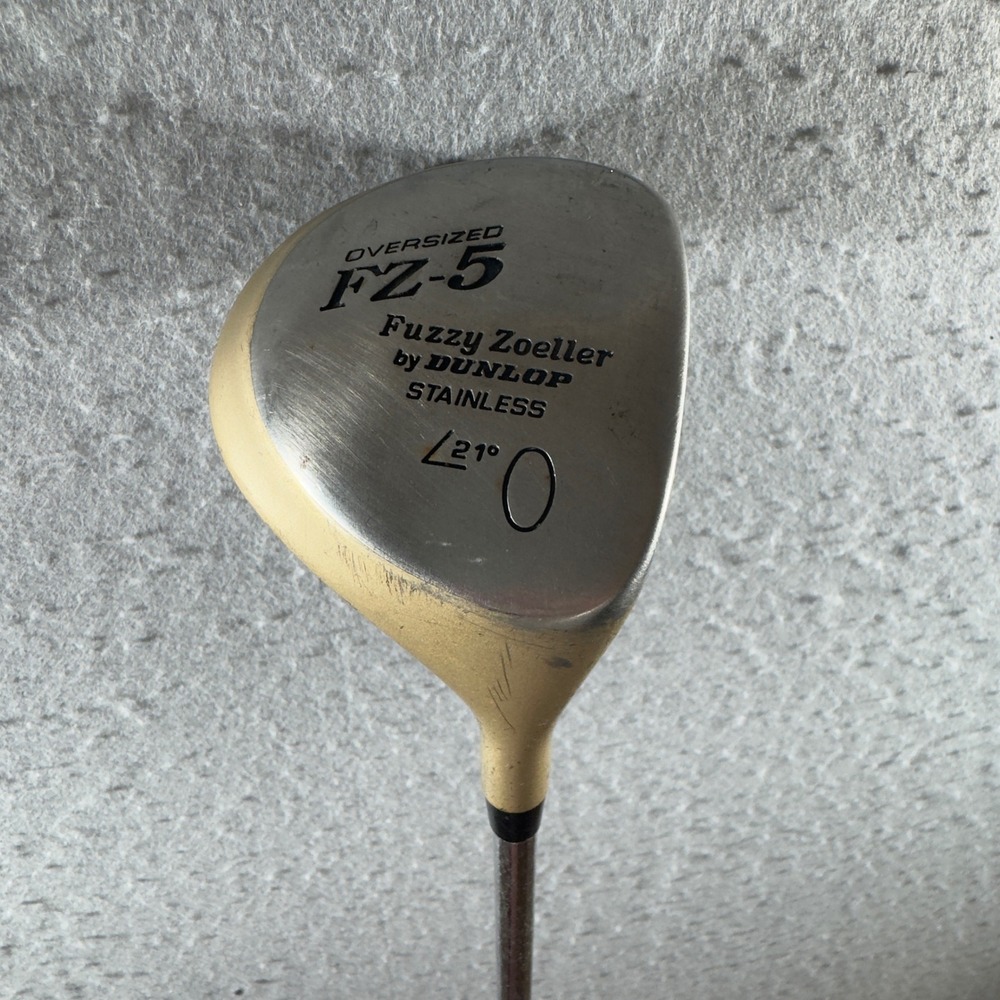 1577 |‎ Dunlop Fuzzy Zoeller FZ-5 Oversized 21 Degree Fairway Wood Gold Mens